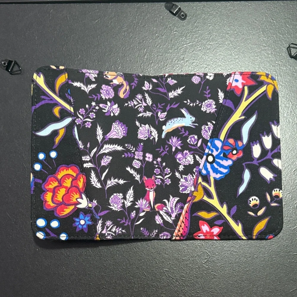 Vera Bradley Floral Passport Holder - Black